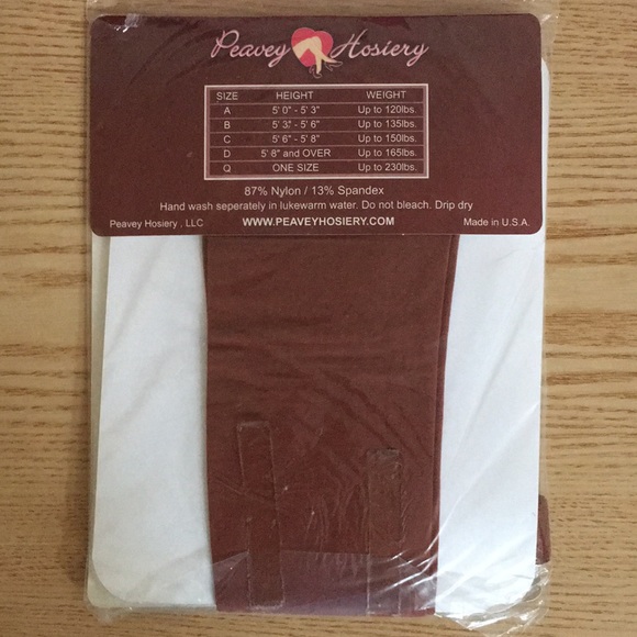 New Hooters Girl Peavey Tights Suntan Sizes A B C D & Q - Picture 5 of 9